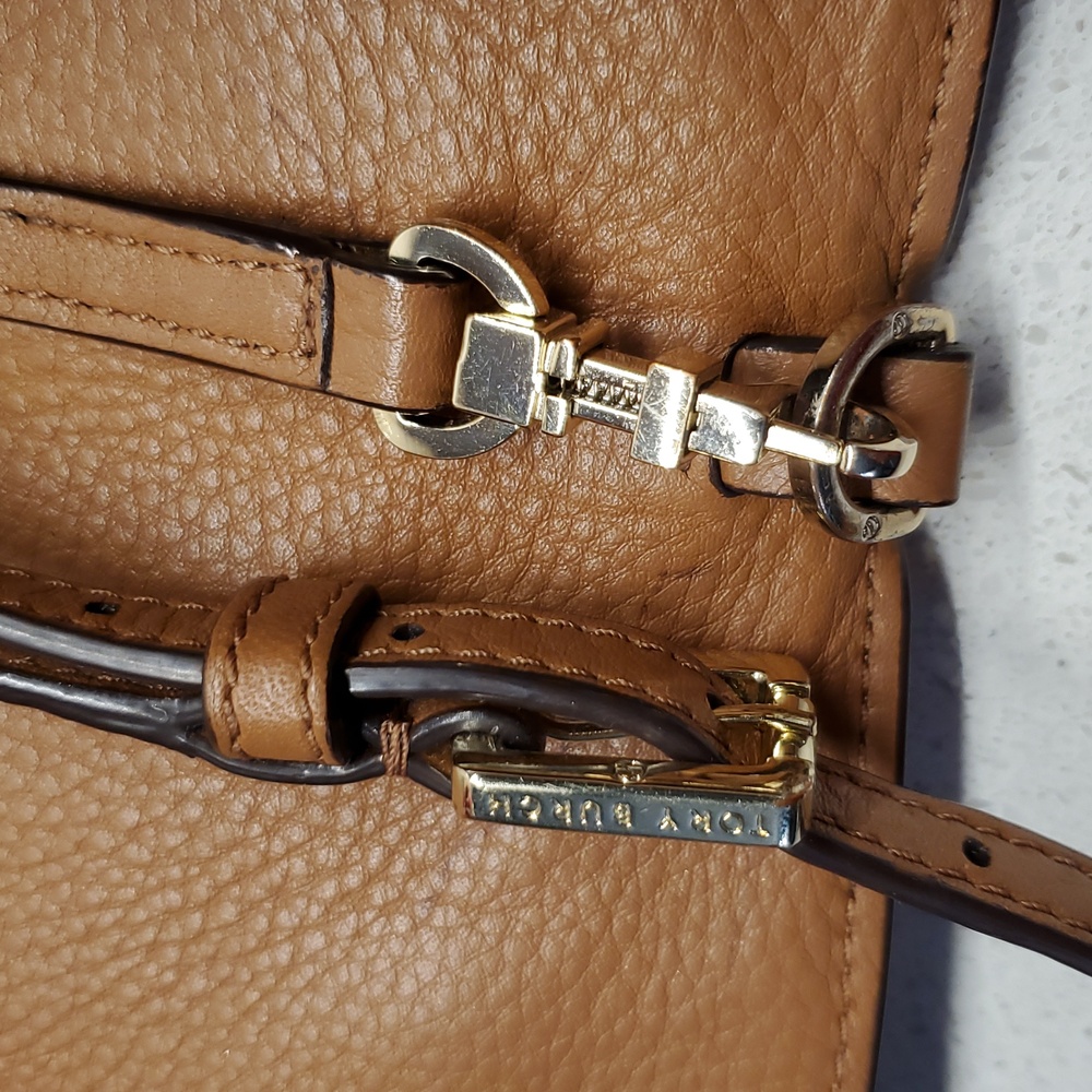 TORY BURCH Brown Leather Crossbody Bag - Picture 9 of 11